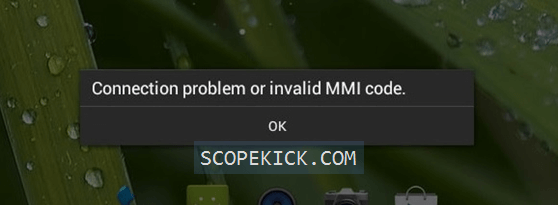 Fix connection problem or invalid mmi code