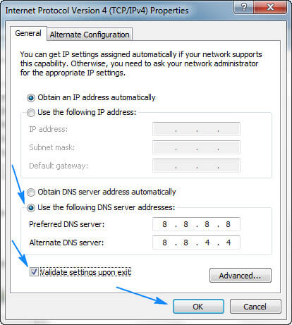 Dns probe finished bad config как исправить