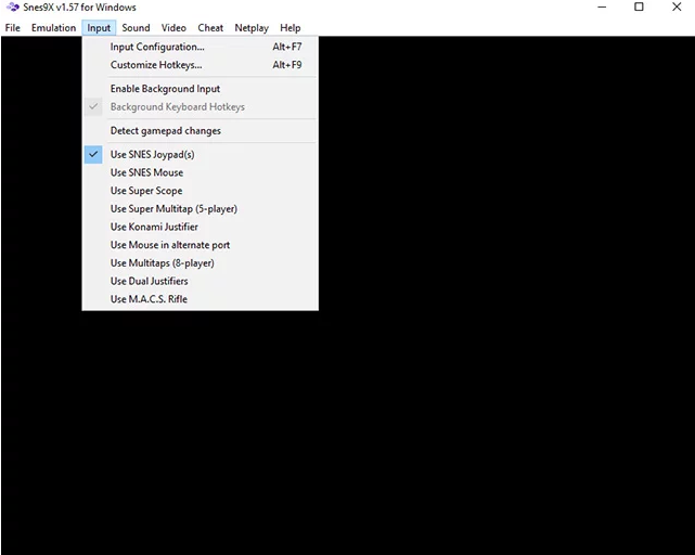 snes9x mac interface